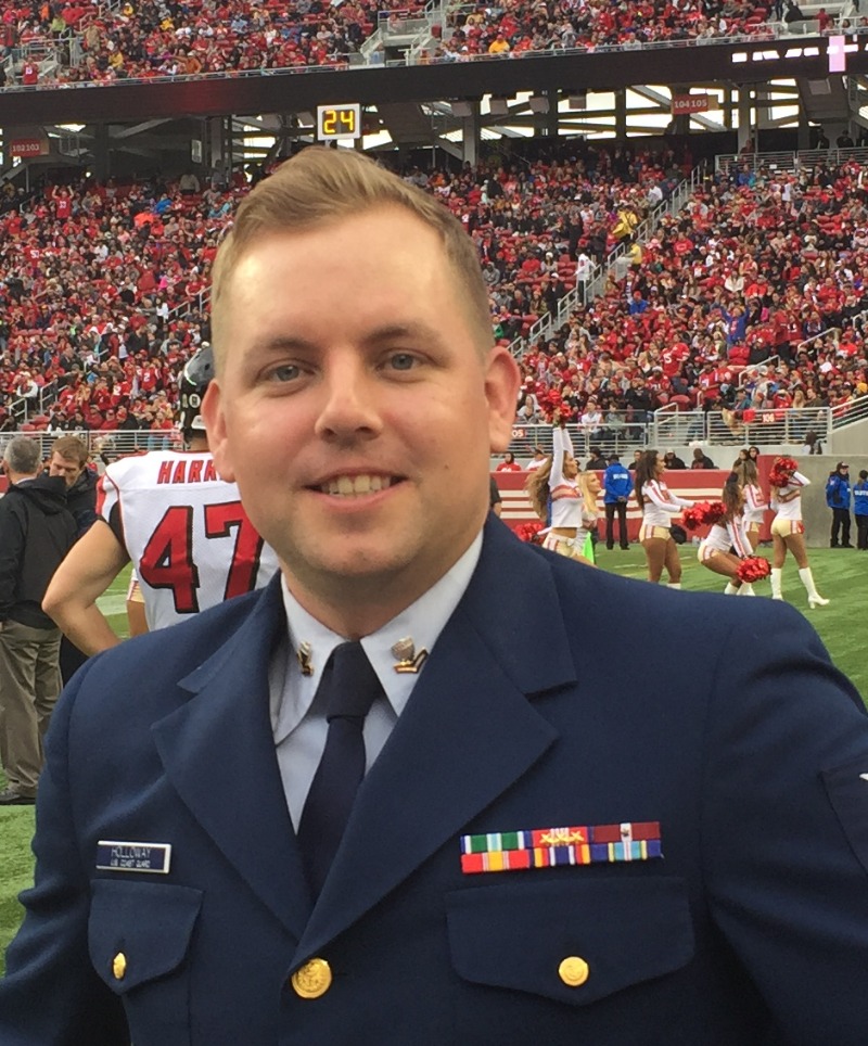 Robert Holloway II in U.S. Coast Guard dress uniform